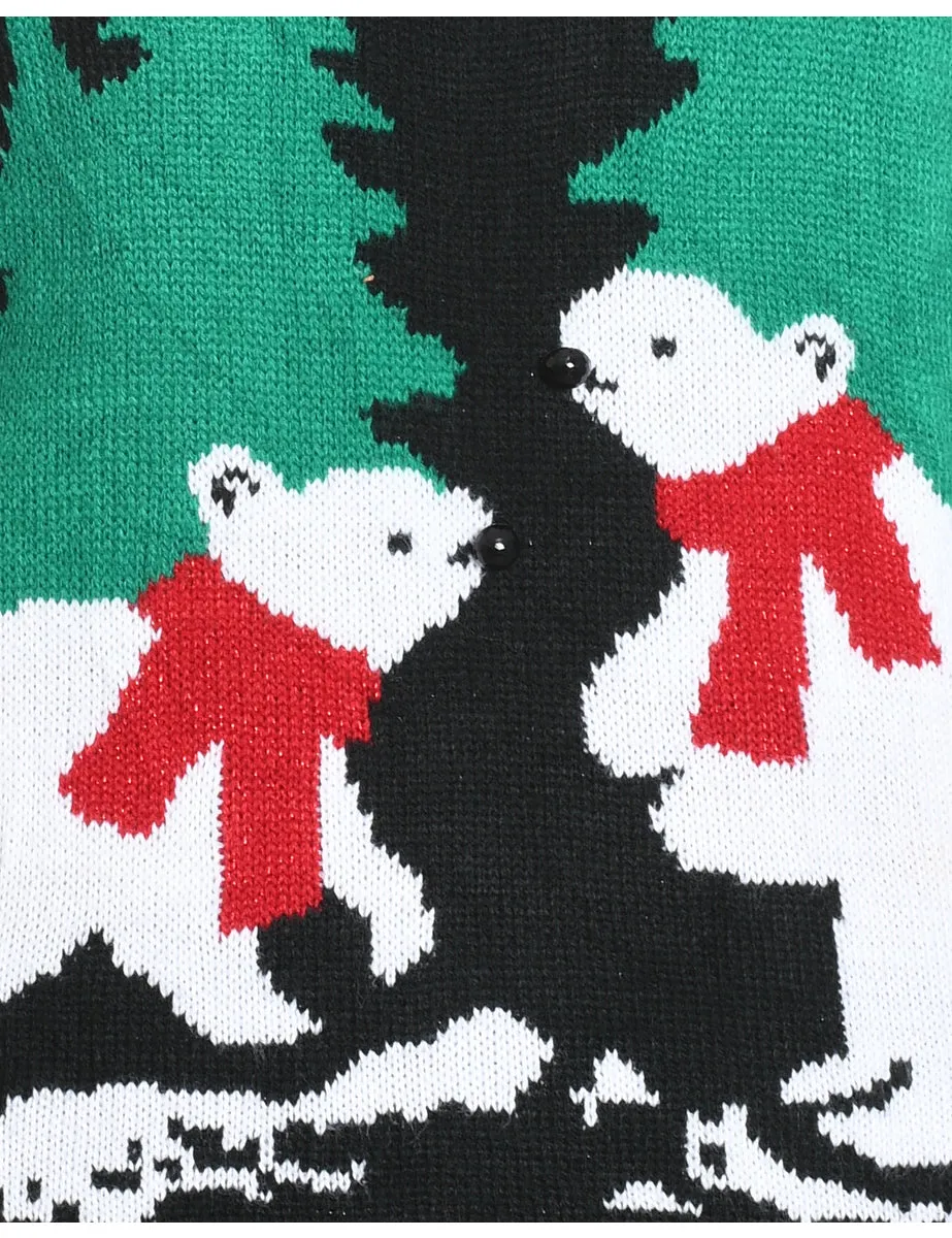 Polar Bear Design Christmas Jumper - XXL