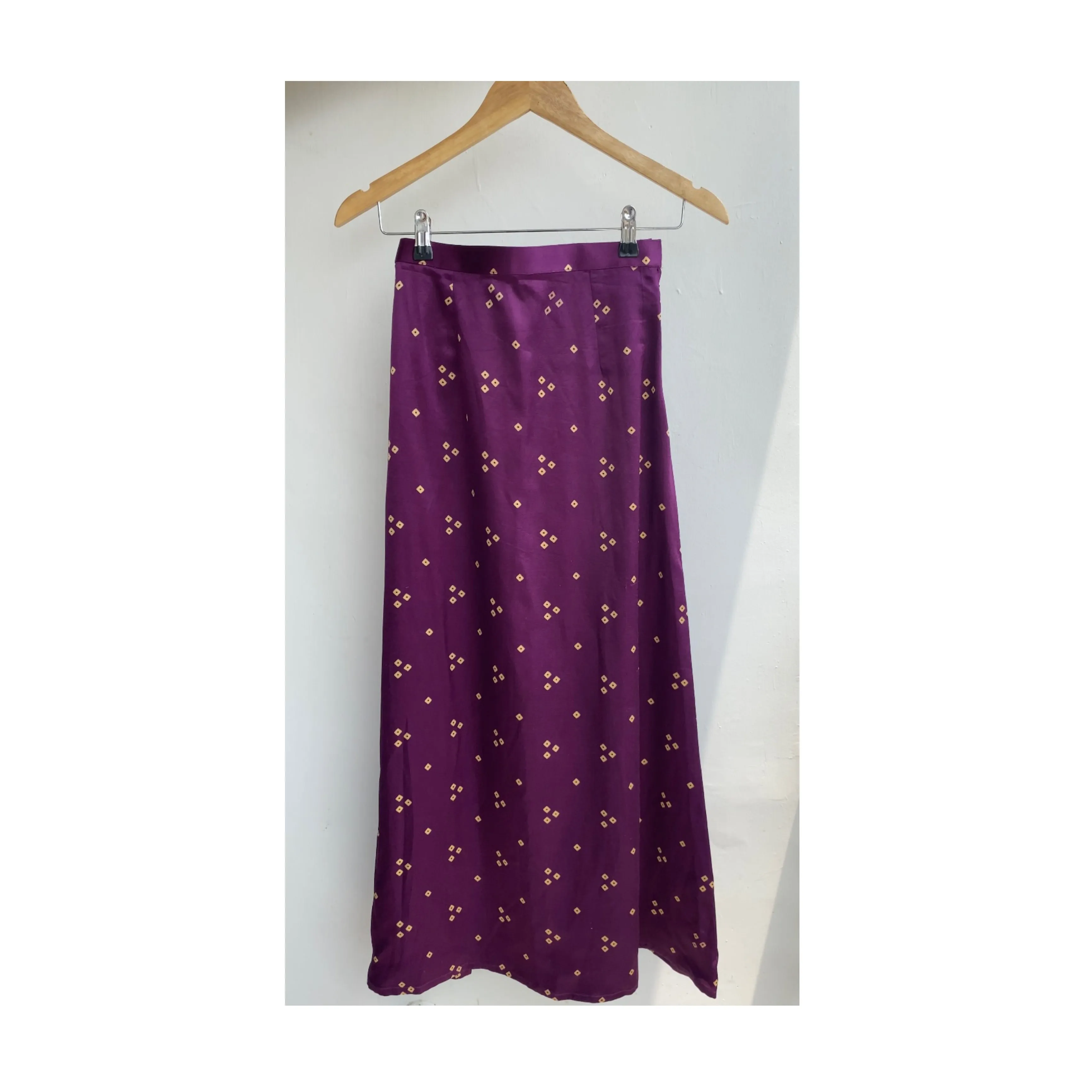 Purple bandhani skirt