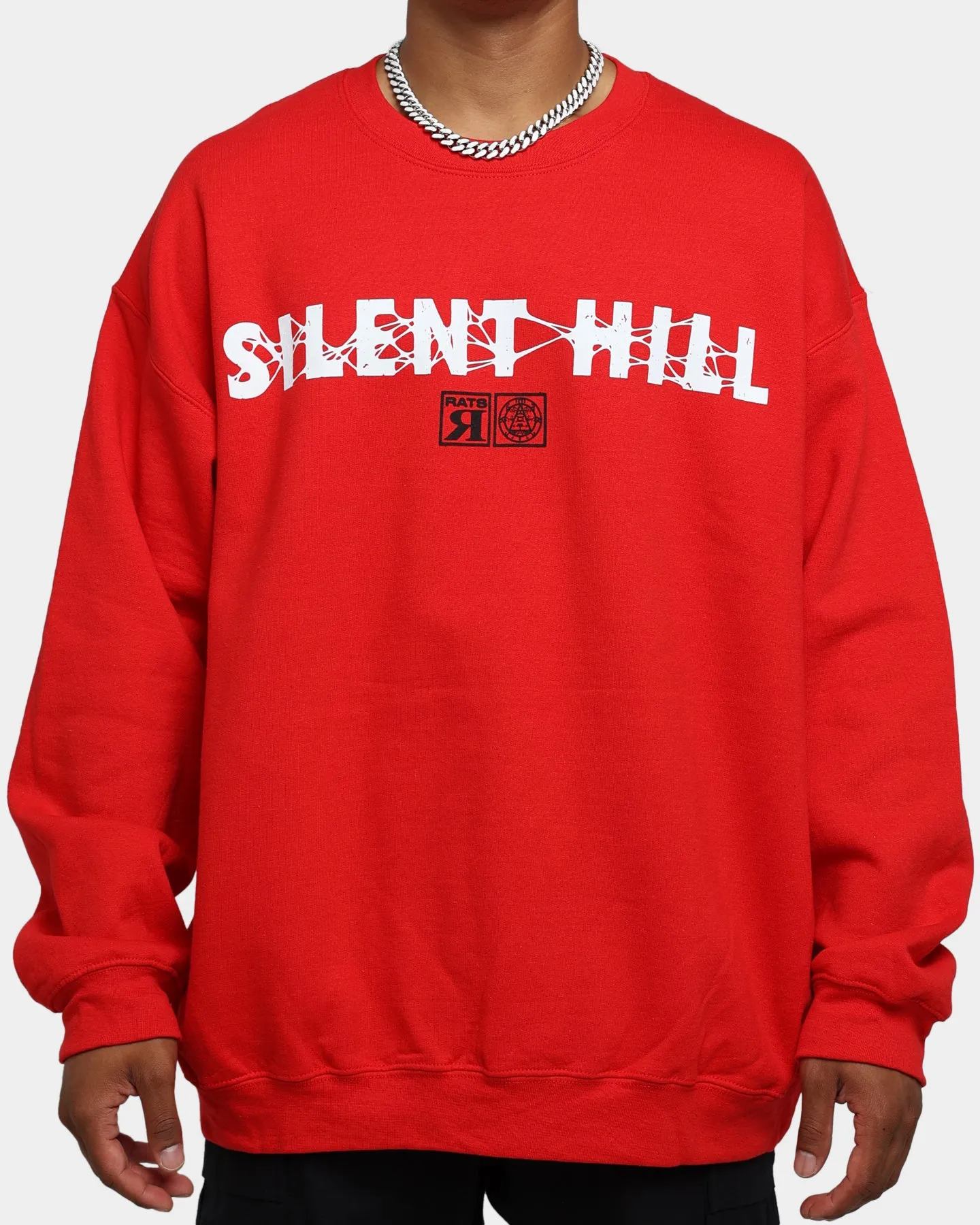 Rats Get Fat X Silent Hill Halo Of The Sun Crewneck Red