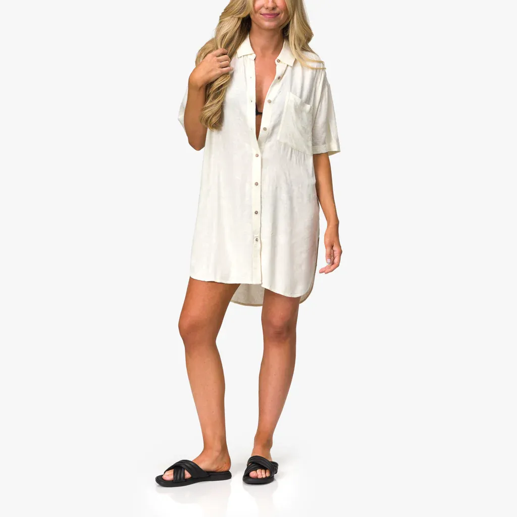 Reef Women's Ollie Jacquard Shirt Dress