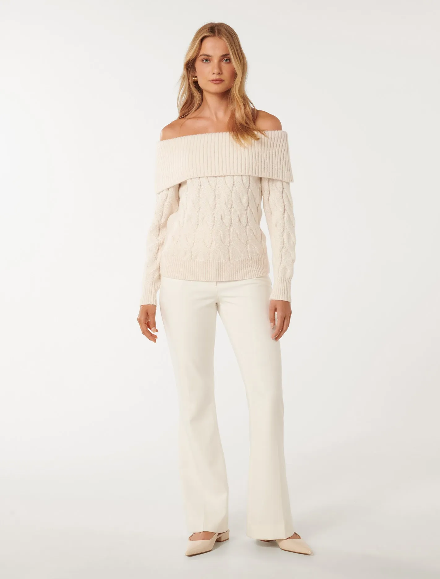 Sadie Cable Bardot Jumper