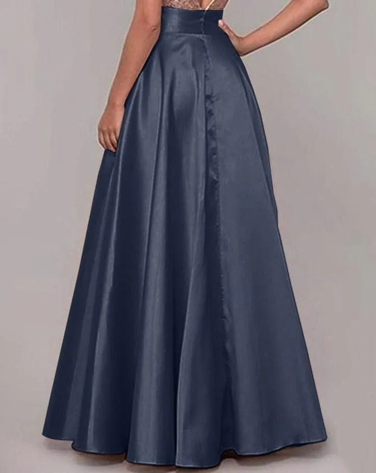 Satin Silk Long Skirts - 10 Colours