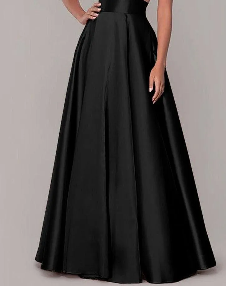 Satin Silk Long Skirts - 10 Colours