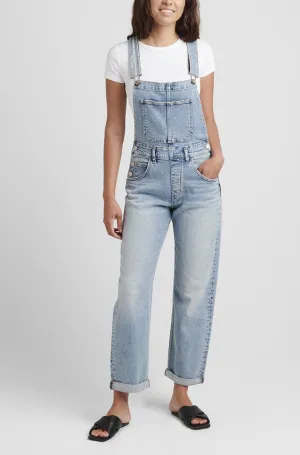 SILVER STRAIGHT LEG BAGGY OVERALL