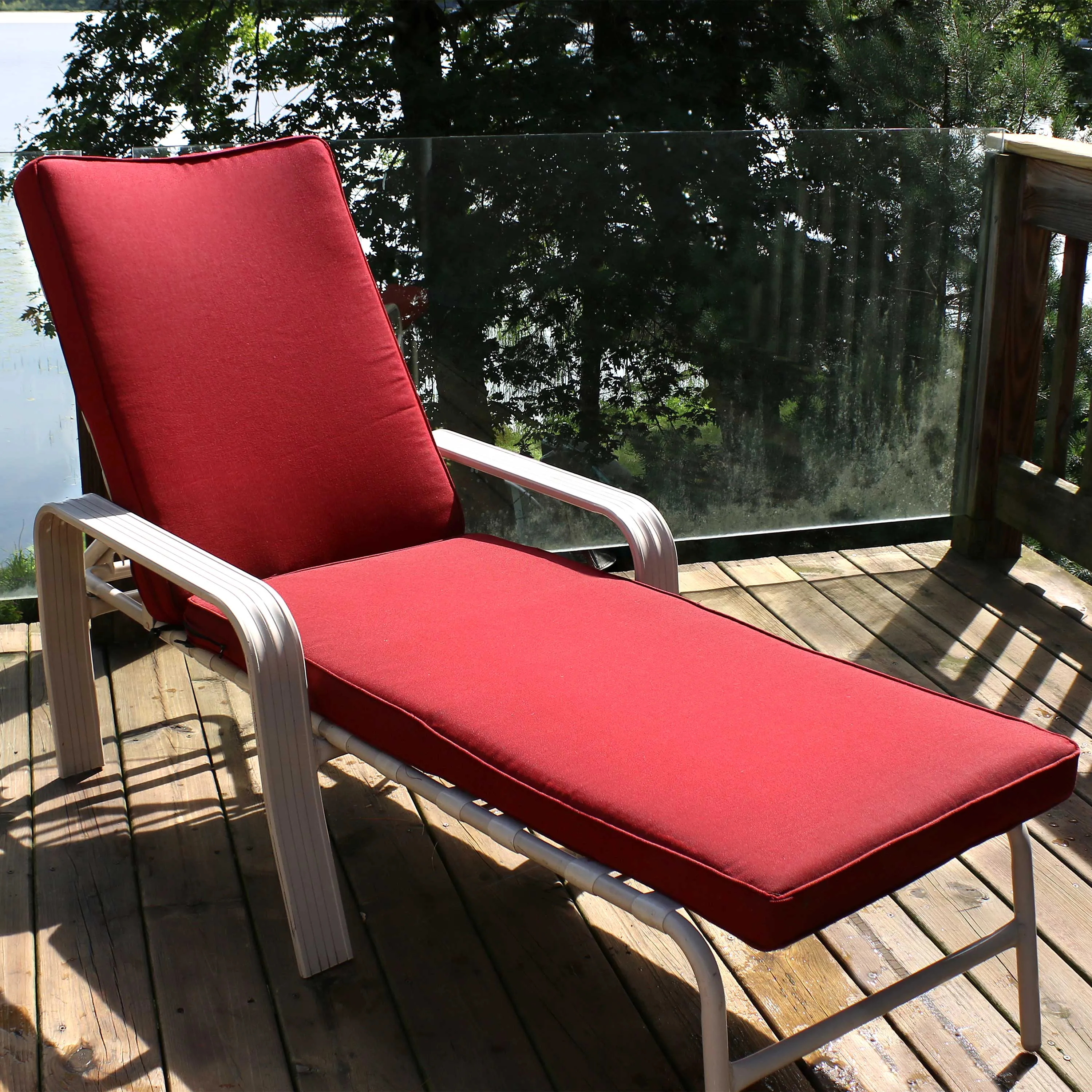 Sunnydaze Outdoor Patio Chaise Lounge Cushion - 72" x 21"