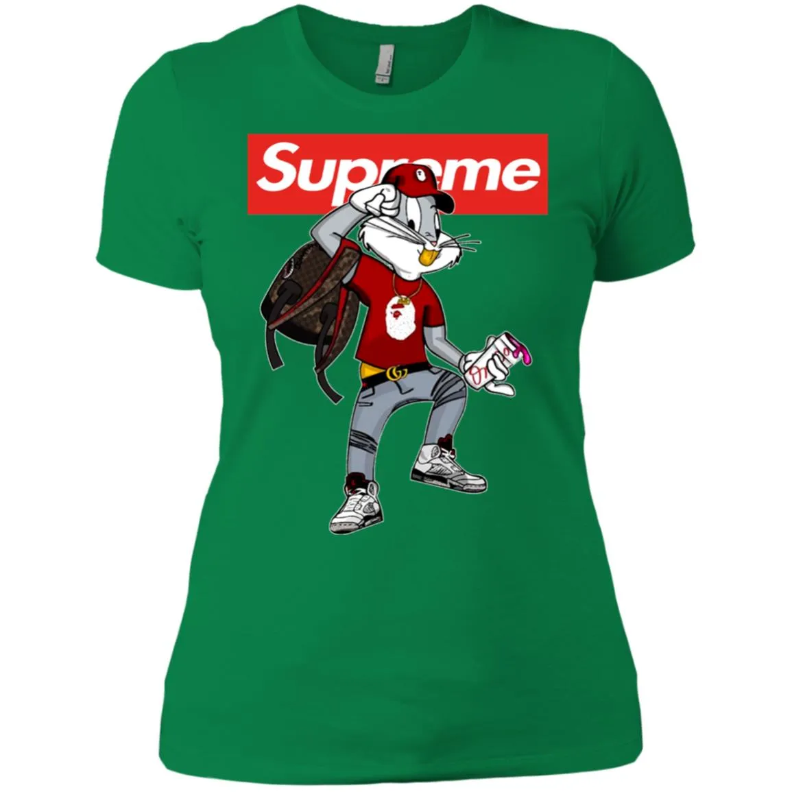 Supreme Rabbit Shirt Women Cotton T-Shirt