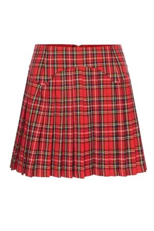 Tartan Red Skirt