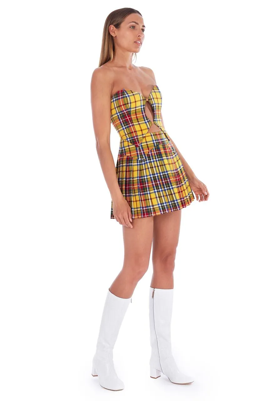 Tartan Yellow Skirt