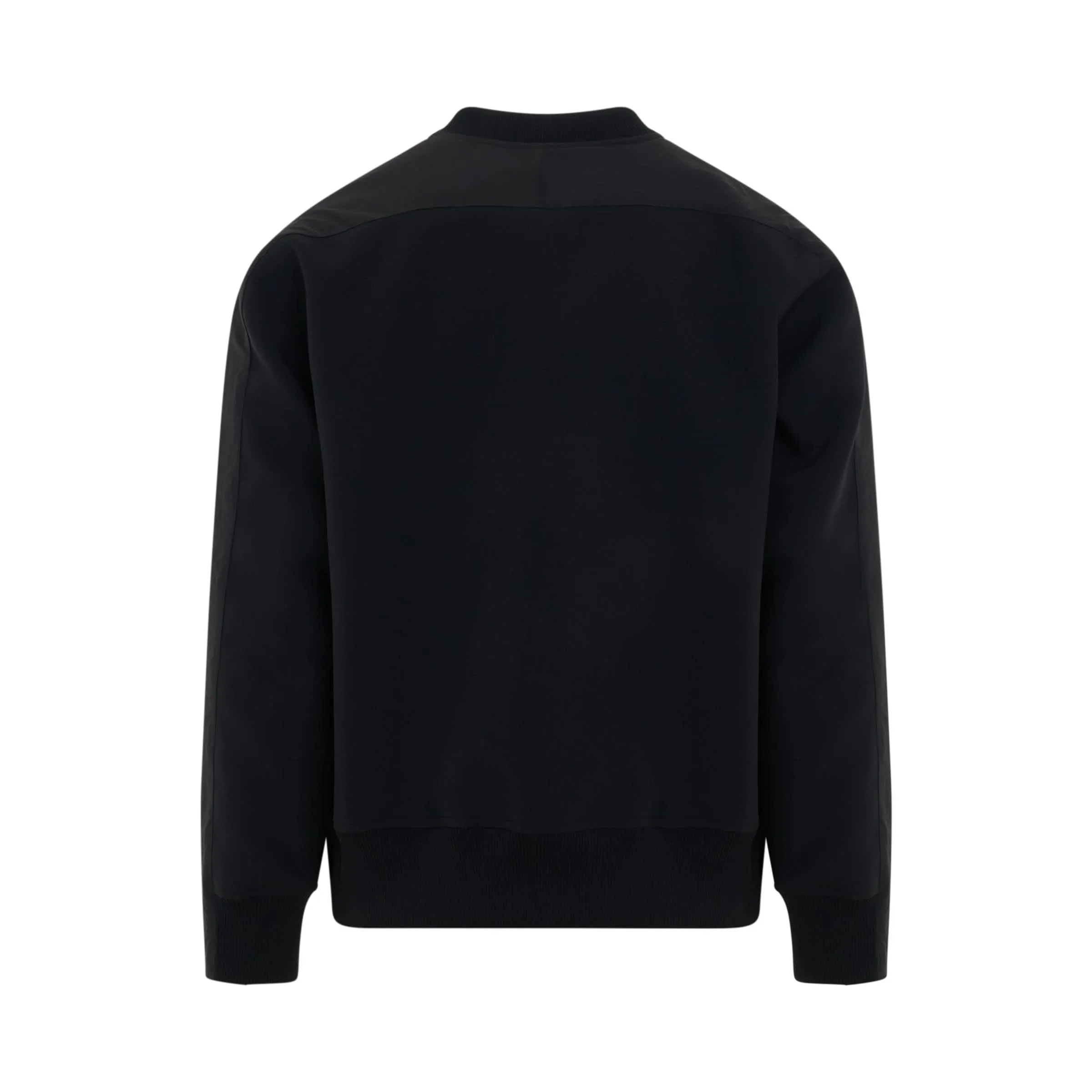 Technical Jersey Pullover in Black