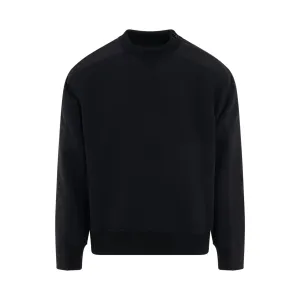 Technical Jersey Pullover in Black