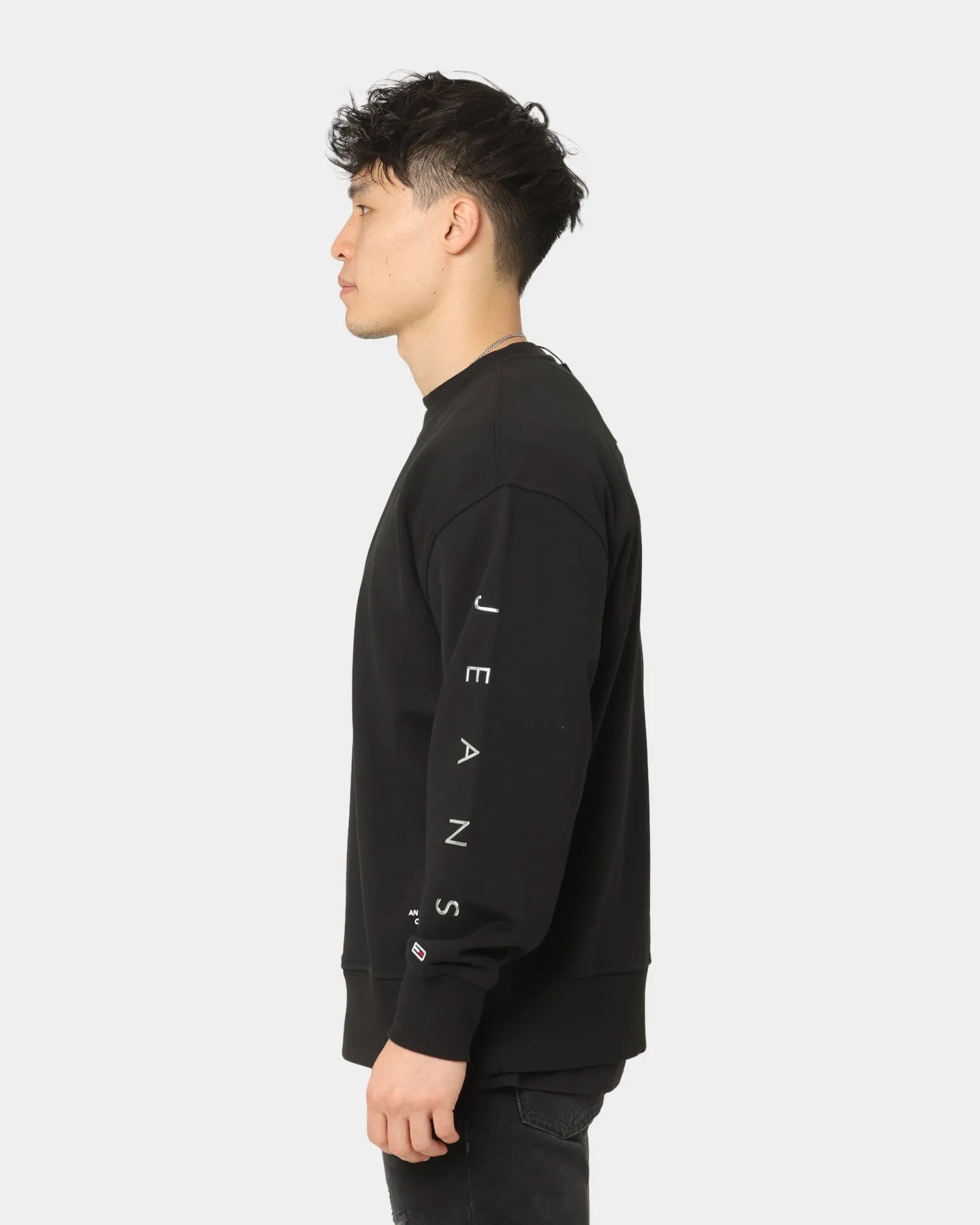 Tommy Jeans Metallic Crewneck Black