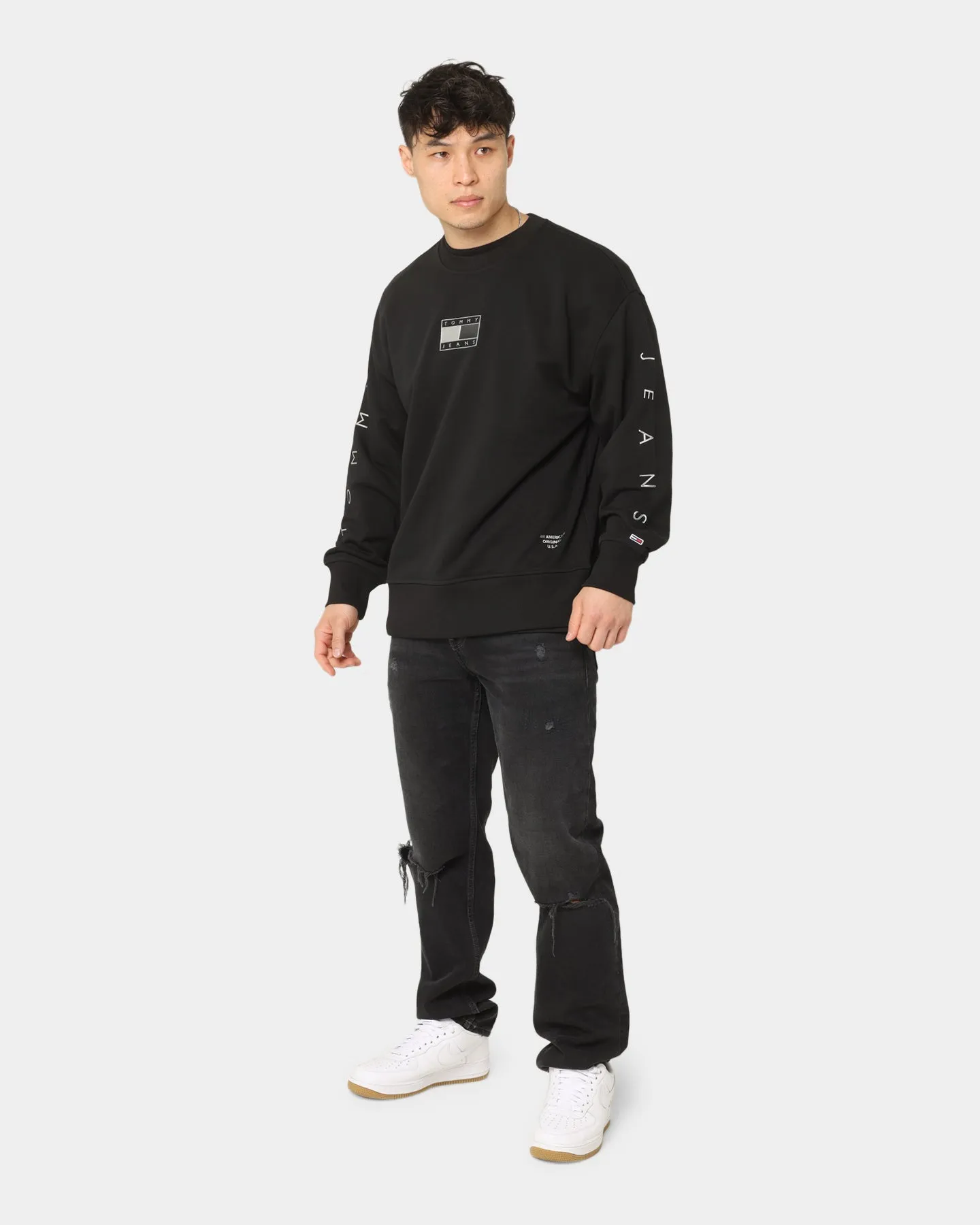 Tommy Jeans Metallic Crewneck Black