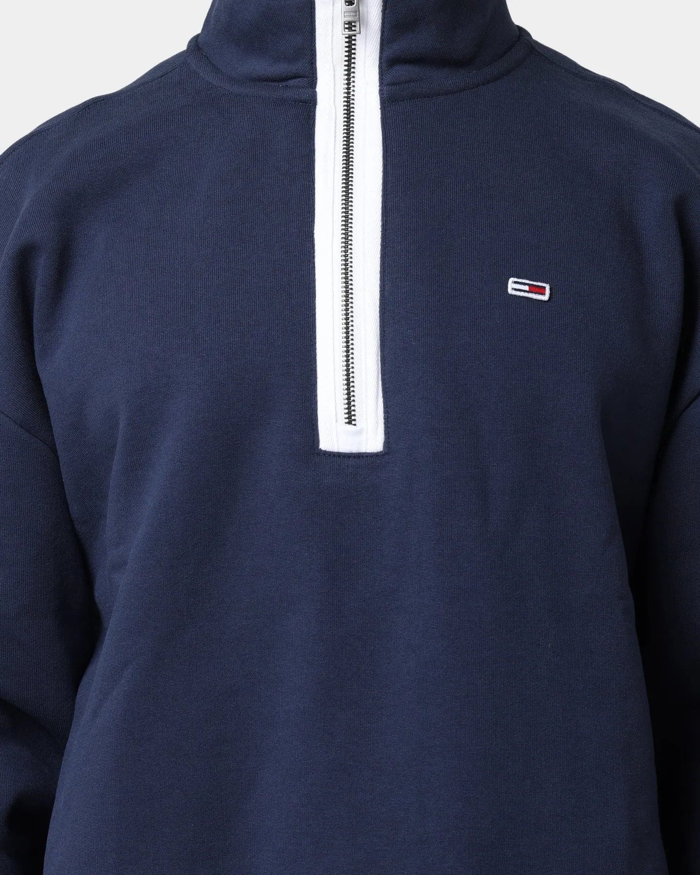 Tommy Jeans TJM Contrast Zip Jumper Twilight Navy