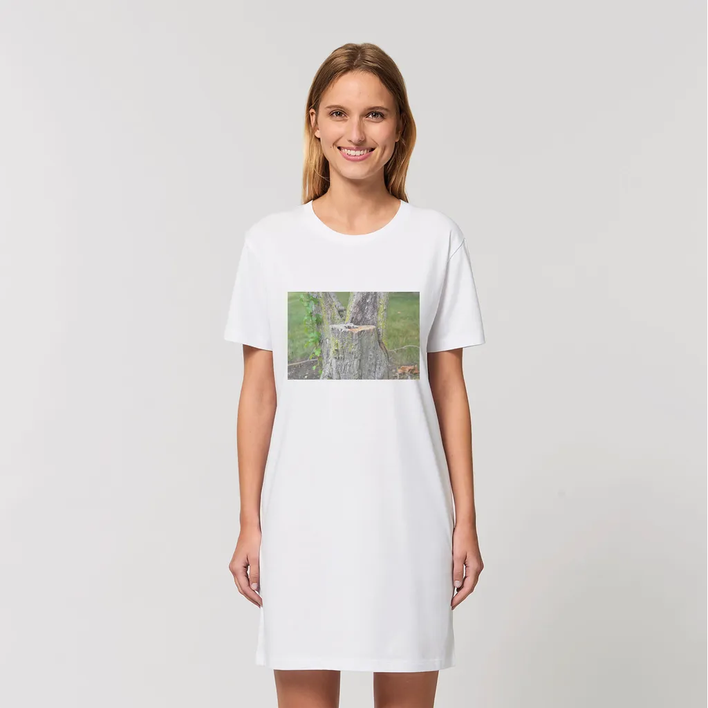 Tree Stump Organic T-Shirt Dress