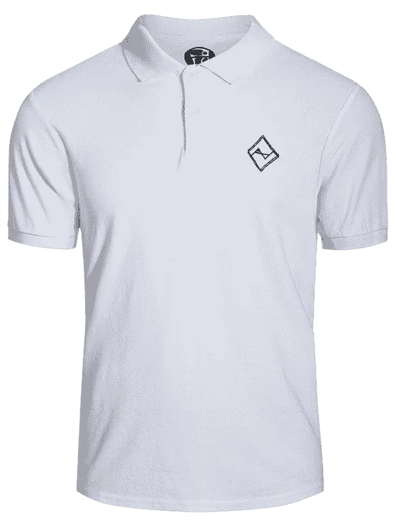 Trendy Men Embroidered Polo T Shirt