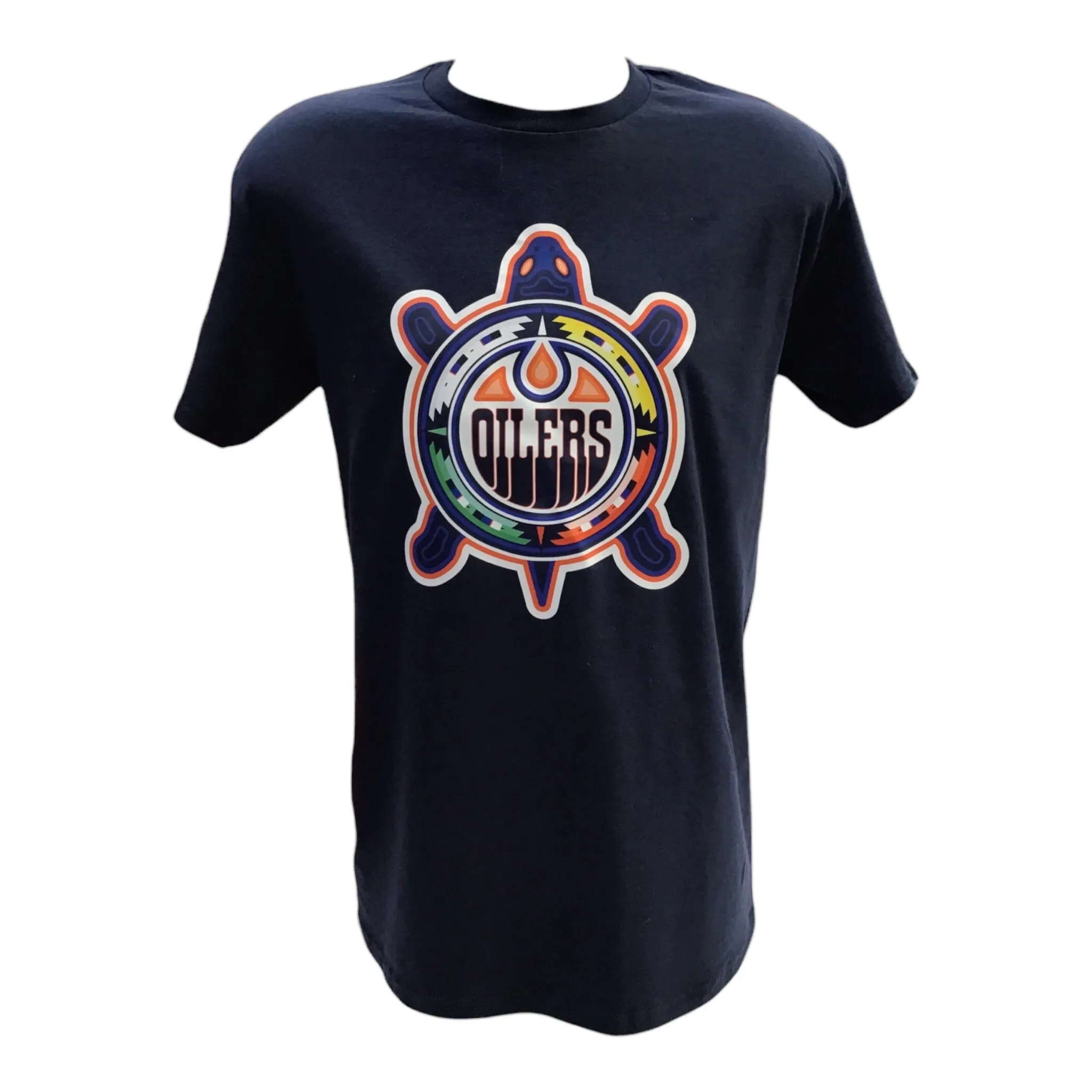 Turtle Blue Oilers T-shirt (Adult )