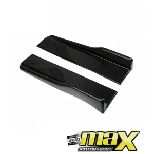 Universal Gloss Black Side Skirt Splitters / Extensions