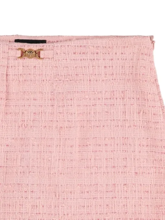 Versace   Cotton blend tweed skirt 