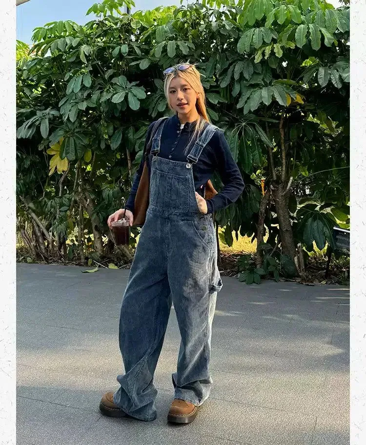 Washed Corduroy Overall