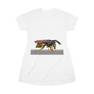 Wasp All Over Print T-Shirt Dress