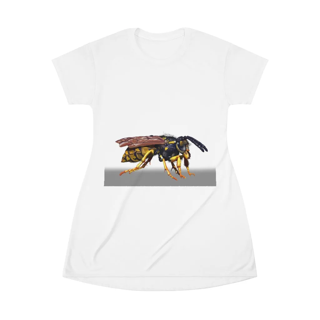 Wasp All Over Print T-Shirt Dress