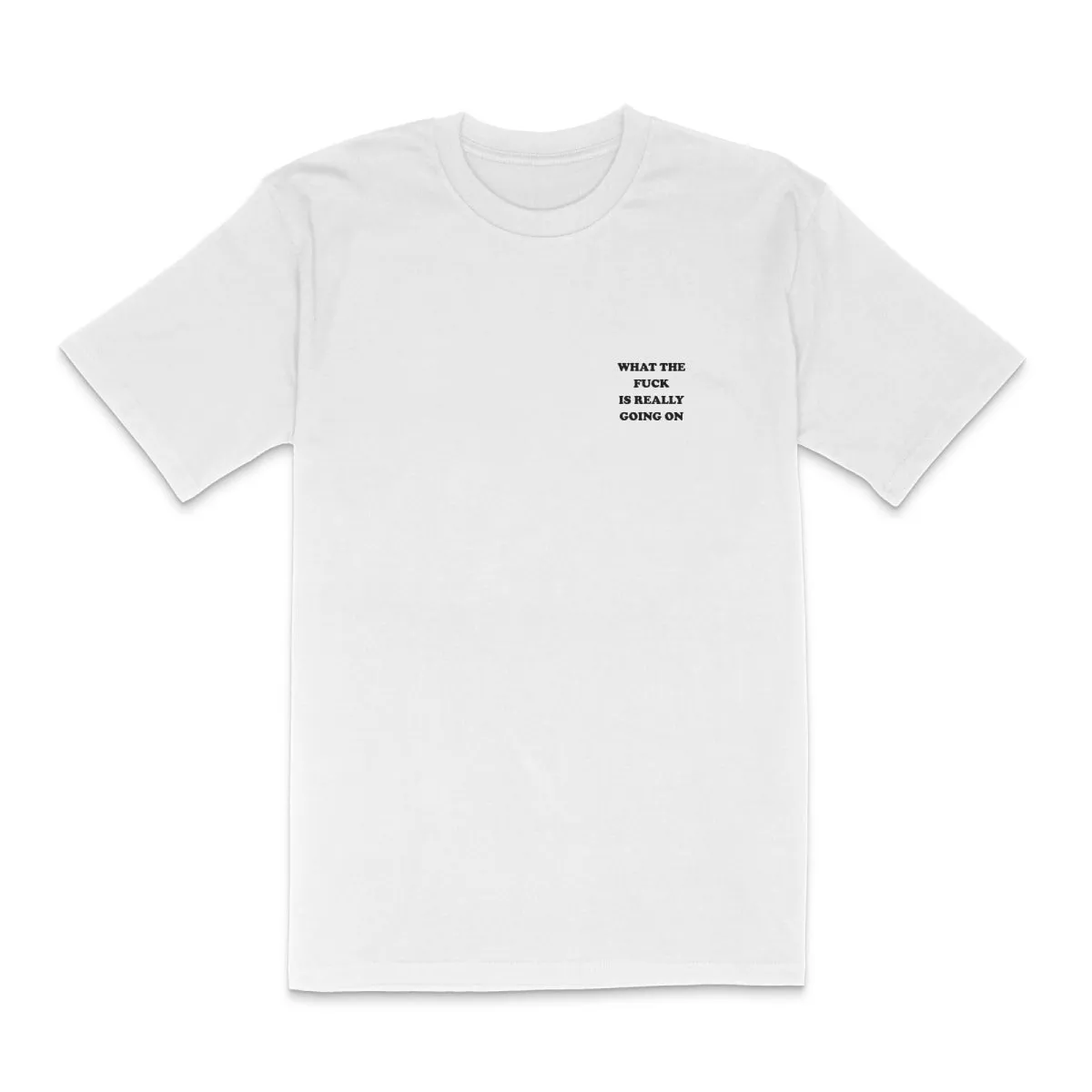 what the fuck is really going on T-Shirt (embroidered)