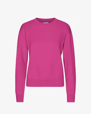 Women Classic Organic Crew - Magenta Blaze