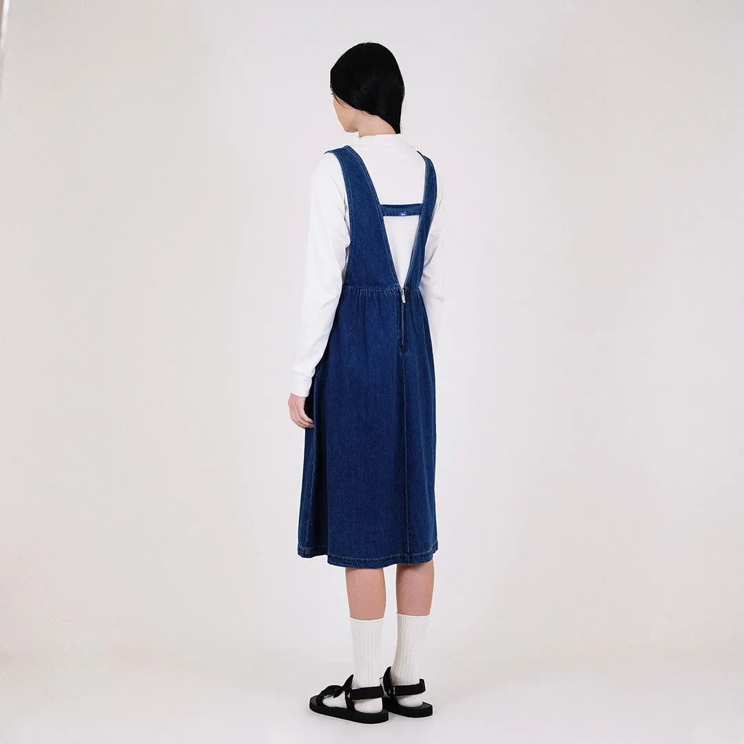 Women Denim Dungaree - Blue - SW2312174B